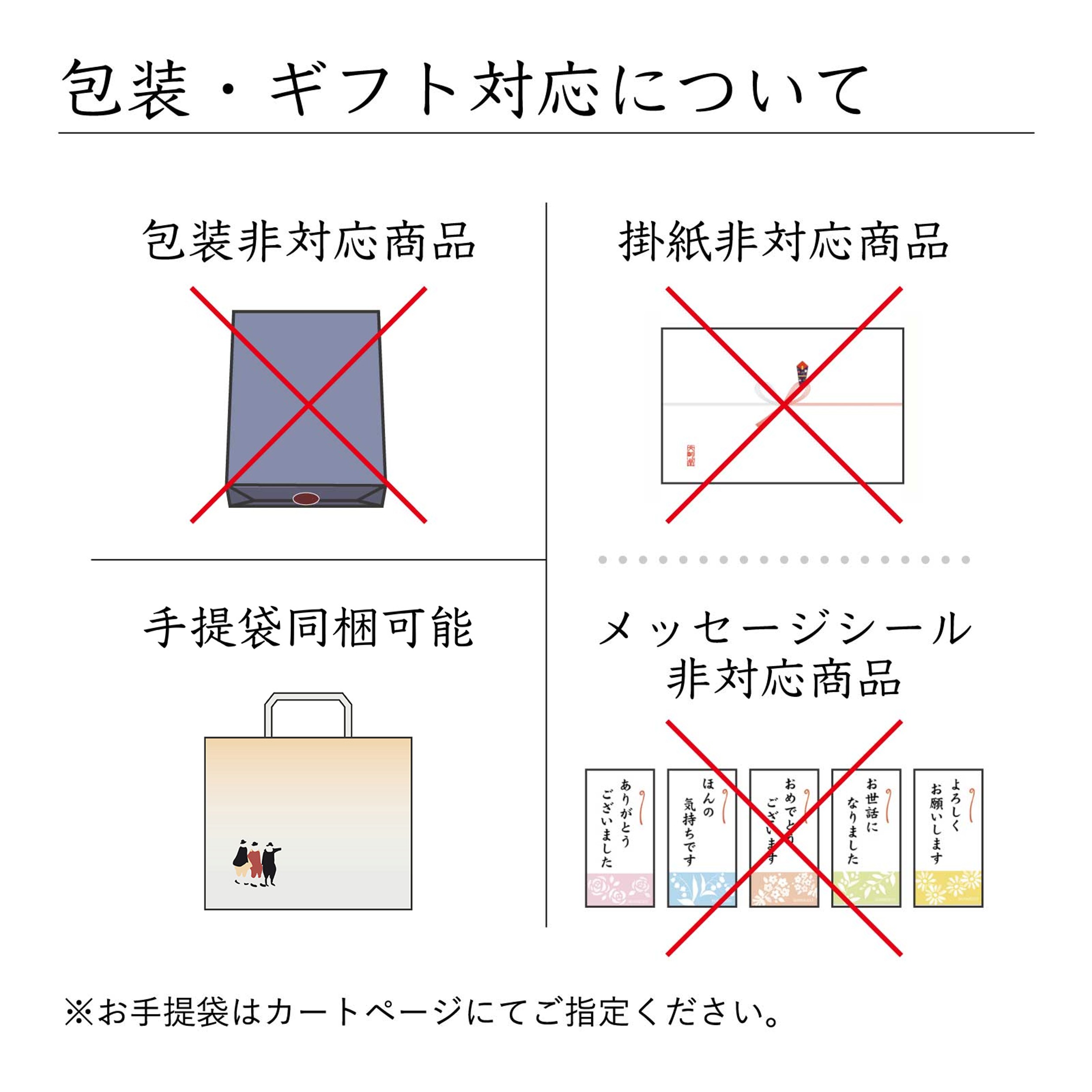 包装・ギフト対応について